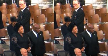 President Akuffo Addo and wife spotted at Queen Elizabeth II funeral