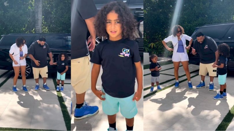 Dj Khaled celebrate son Asa' birthday with family dressing in matching shoes